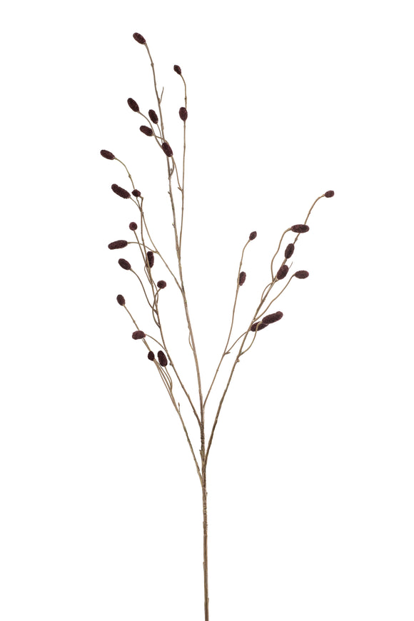 Artificial sanguisorba - 1 branch - Hazelnut