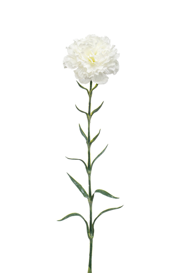 Artificial dianthus - 1 stem - White