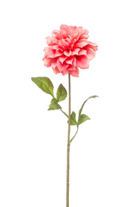 Artificial dahlia - 1 stem - Coral