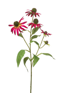 Echinacea artificiale - 1 stelo - rosso fucsia