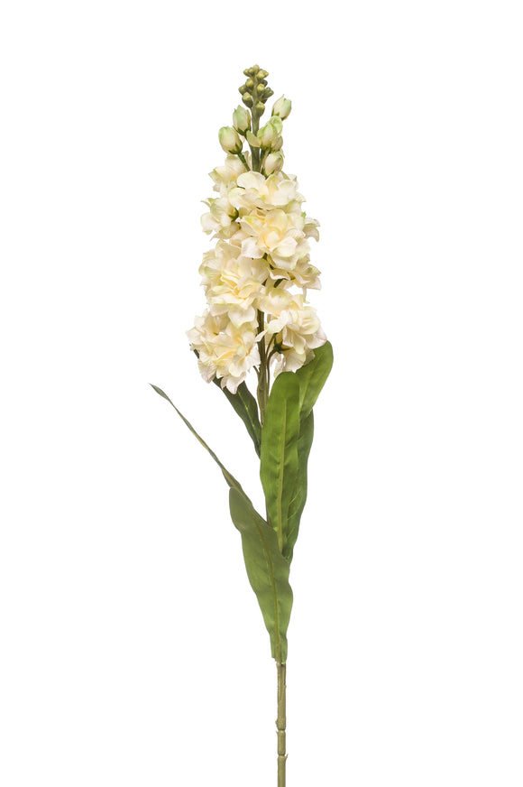 Artificial matthiola - 1 stem - Cream