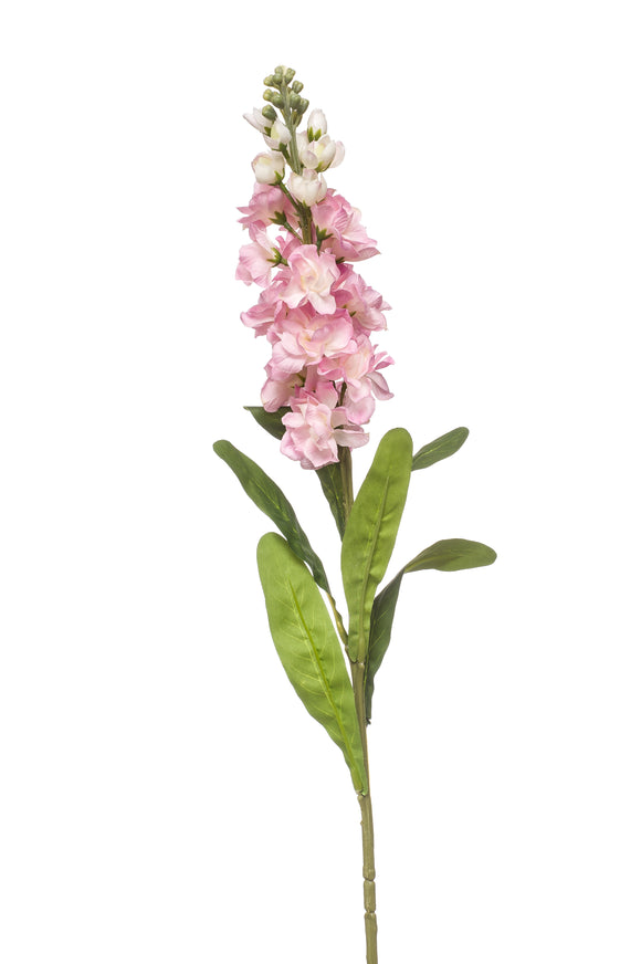 Artificial matthiola - 1 stem - Pink