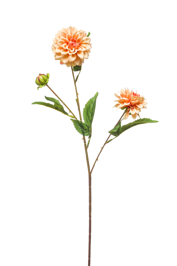 Artificial dahlia mini - 1 stem - Peach