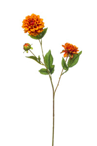 Artificial dahlia mini - 1 stem - Orange