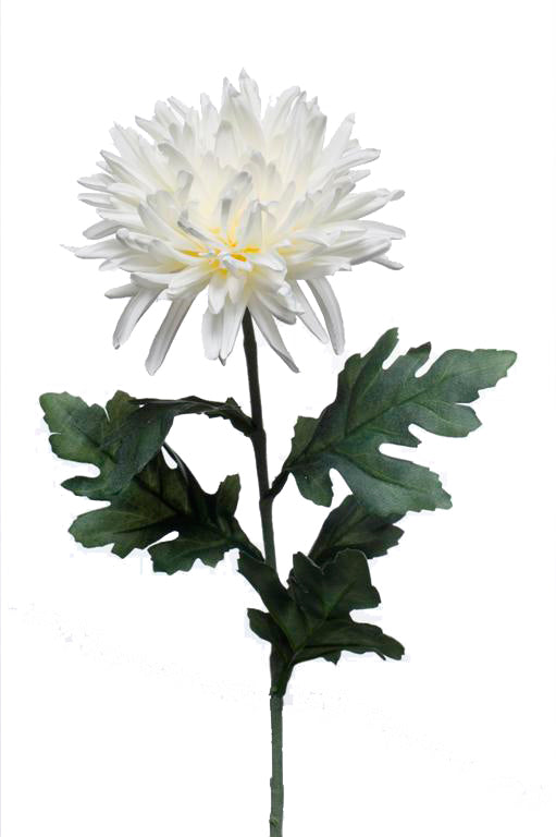 Artificial chrysanthum - 1 stem - White