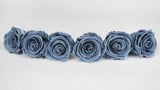 Preserved roses Kiara  6 cm - 6 rose heads - Night Shadow