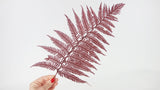 Brilliant fern preserved Premium - 9 stems - Red